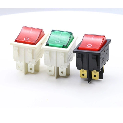 Spst on off T105 3 Pin Kcd3 En Rocker Switch with DOT Illuminated